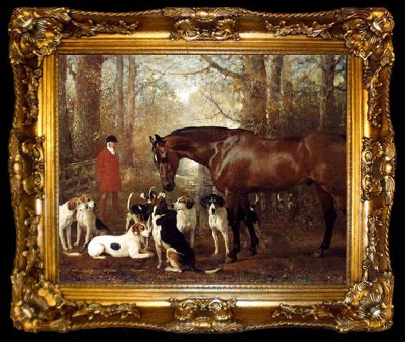 framed  unknow artist Classical hunting fox, Equestrian and Beautiful Horses, 025., ta009-2