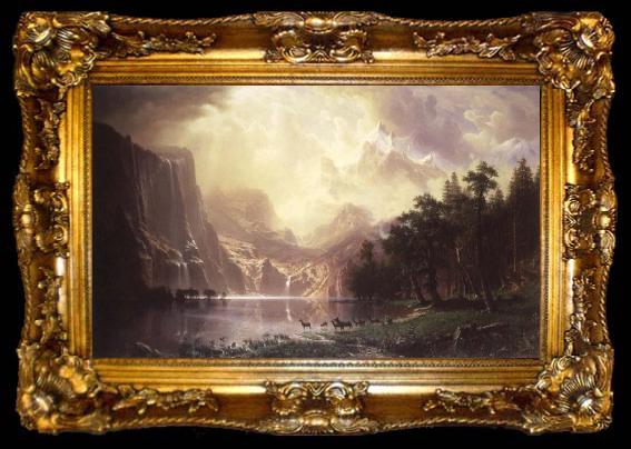 framed  Albert Bierstadt During the mountain, ta009-2