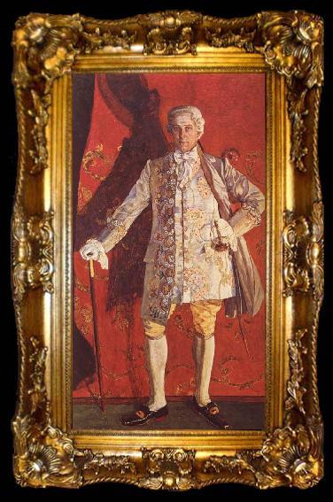 framed  Alexander Yakovlevich GOLOVIN Portrait of Dmitry Smirnov as Grieux in Jules Massent-s Manon, ta009-2