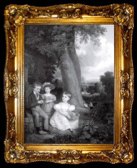 framed  Asher Brown Durand The Durand Children, ta009-2