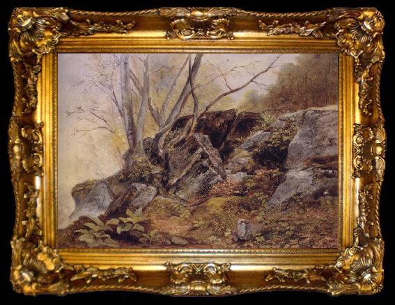 framed  Asher Brown Durand Study from Nature,Bronxville, ta009-2