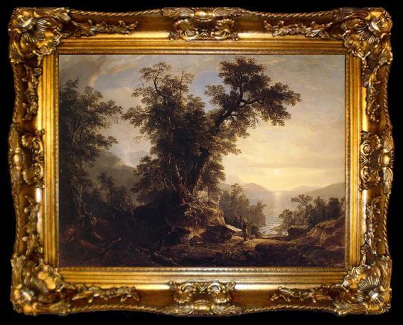 framed  Asher Brown Durand The Indian-s Vespers, ta009-2