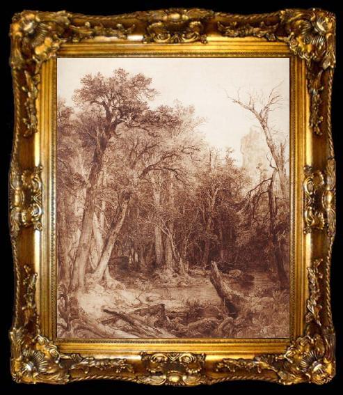framed  Asher Brown Durand Primeval Forest, ta009-2