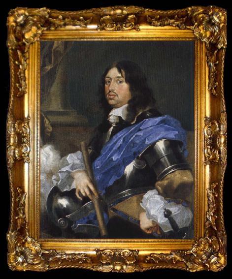 framed  Bourdon, Sebastien Fellow X Gustav as tronarvinge, ta009-2