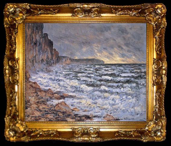 framed  Claude Monet By the Sea at Fecamp, ta009-2