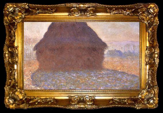 framed  Claude Monet Grainstack in the Sunlight, ta009-2