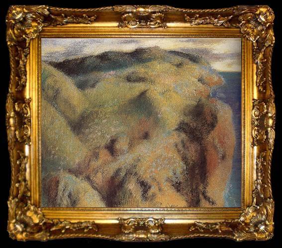 framed  Edgar Degas Cliff, ta009-2