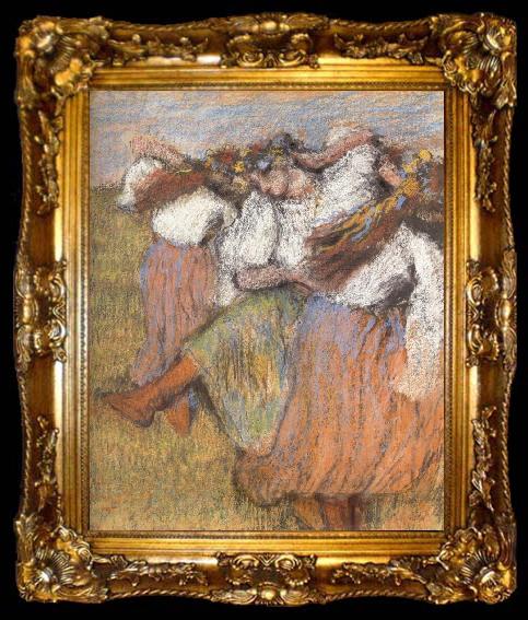 framed  Edgar Degas Russian Dancers, ta009-2