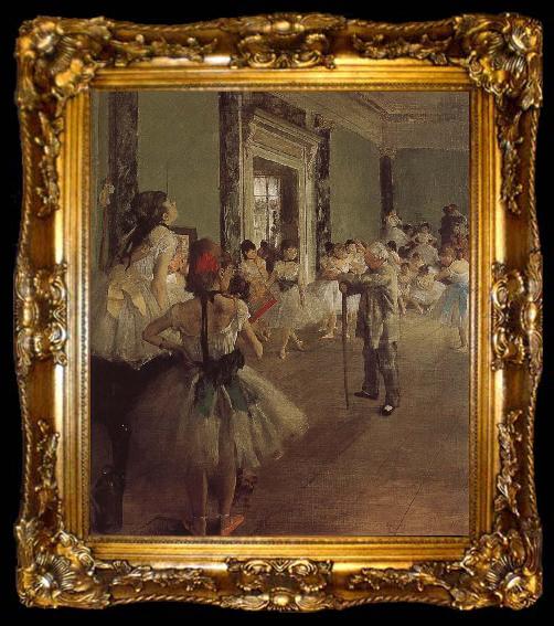 framed  Edgar Degas Dance class, ta009-2