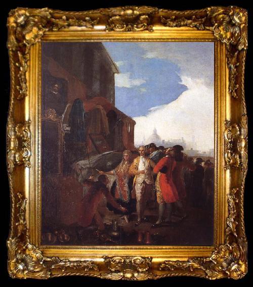 framed  Francisco Goya Fair of Madrid, ta009-2