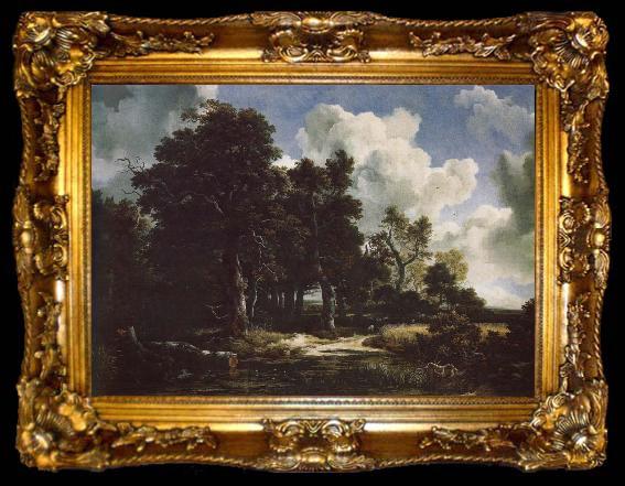 framed  Jacob van Ruisdael Edge of a Forest with a grainfield, ta009-2