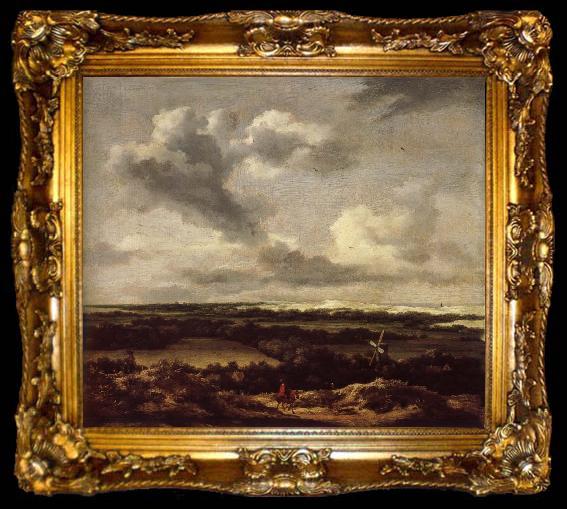 framed  Jacob van Ruisdael Dune landscape with a rabbit hunt, ta009-2