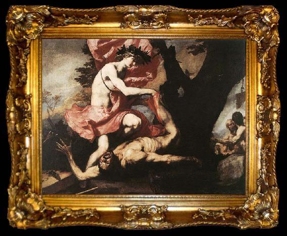 framed  Jusepe de Ribera Apollo Flaying Marsyas, ta009-2