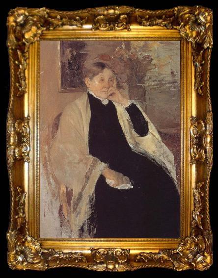 framed  Mary Cassatt Portrait of Catherine, ta009-2