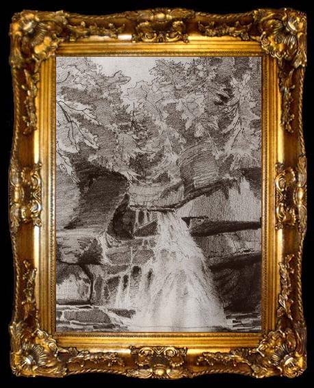 framed  Moran, Thomas Lower Falls of adam cheek, ta009-2