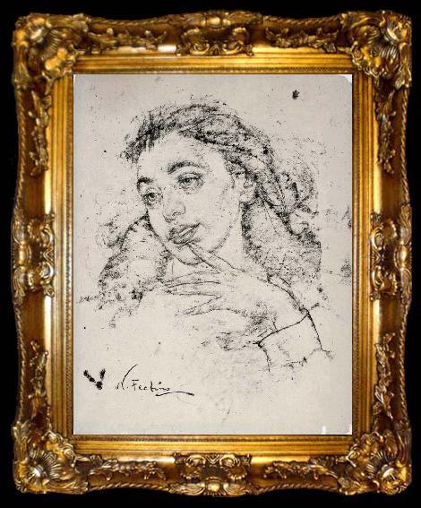 framed  Nikolay Fechin Young Girl, ta009-2