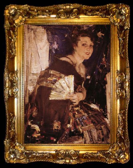 framed  Nikolay Fechin Lady, ta009-2