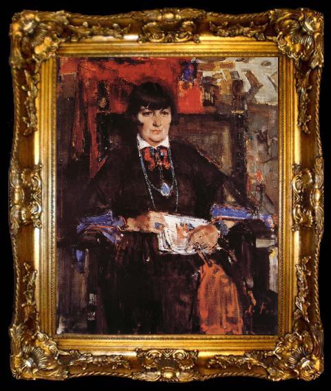 framed  Nikolay Fechin Lady, ta009-2