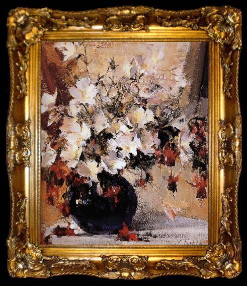framed  Nikolay Fechin Flower, ta009-2