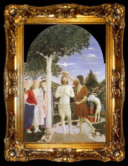 framed  Piero della Francesca Baptism of Christ, ta009-2