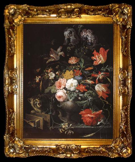 framed  REMBRANDT Harmenszoon van Rijn The Overturned Bouquet, ta009-2