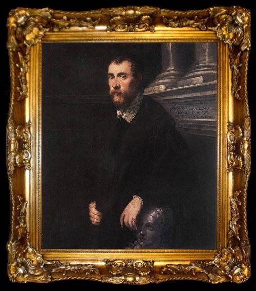 framed  Tintoretto Portrait of Giovanni Paolo Cornaro, ta009-2