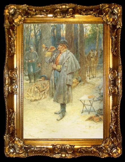 framed  William Ludwell Sheppard Reveille, ta009-2