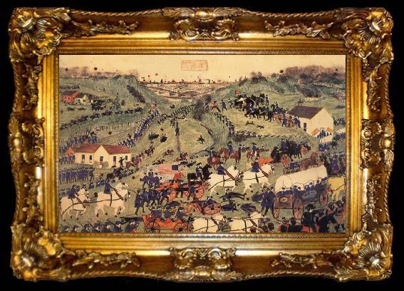 framed  unknow artist Grant-s First Attack at Vicksburg, ta009-2