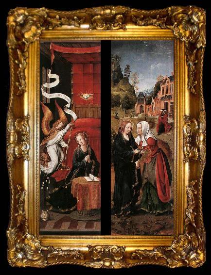 framed  unknow artist ) Virgin and Child Crowned by Two Angels, ta009-2