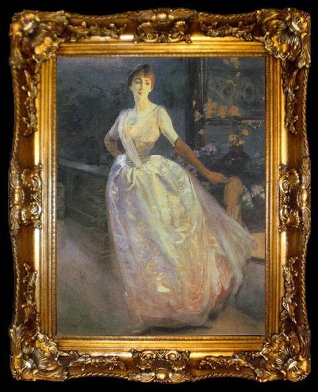 framed  Albert Besnard Portrait of Madame Roger Jourdain, ta009-2
