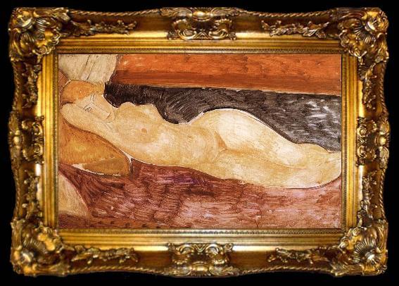 framed  Amedeo Modigliani Reclining nude, ta009-2