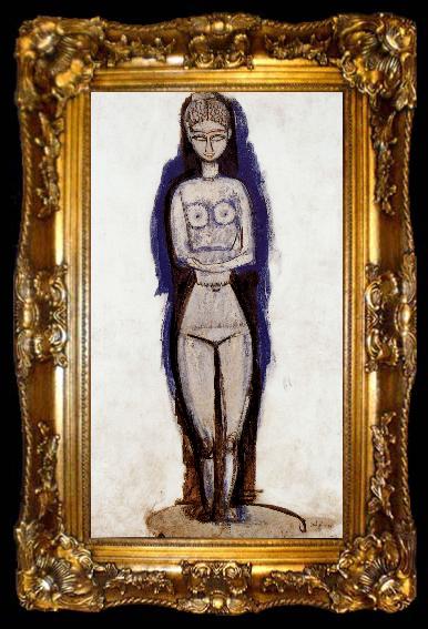 framed  Amedeo Modigliani Standing Nude, ta009-2