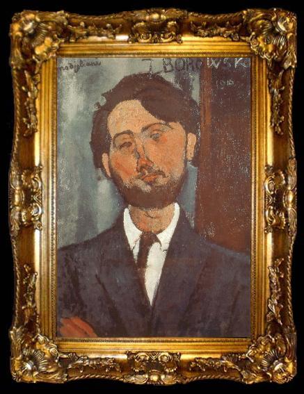 framed  Amedeo Modigliani Portrait of Leopold zborowski, ta009-2