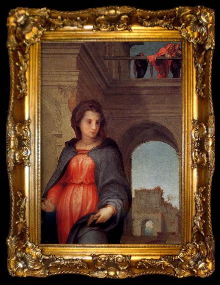 framed  Andrea del Sarto Announce in detail, ta009-2