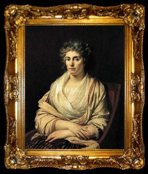 framed  Antonio Fabres y Costa Portrait of the Countess d-Albany, ta009-2