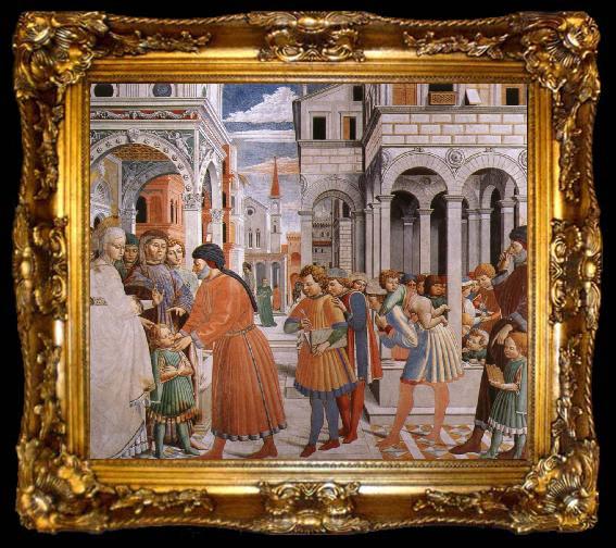 framed  Benozzo Gozzoli Scenes From the Life of St.Augustine, ta009-2
