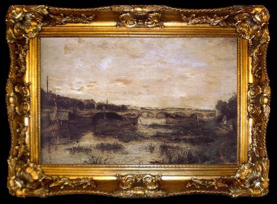 framed  Berthe Morisot Bridge, ta009-2