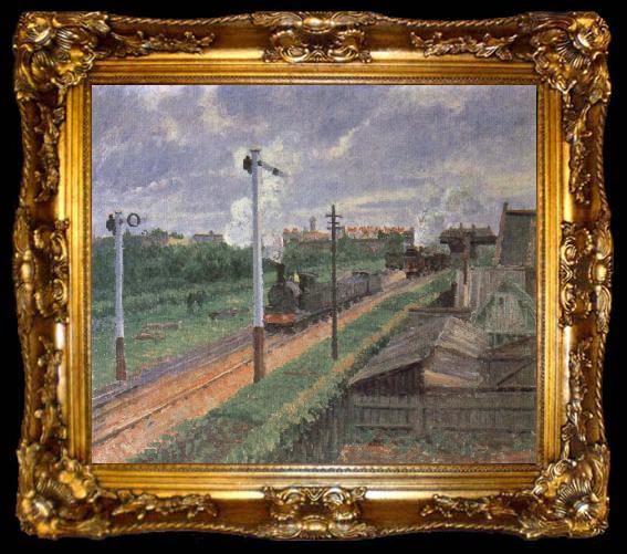 framed  Camille Pissarro The Train, ta009-2
