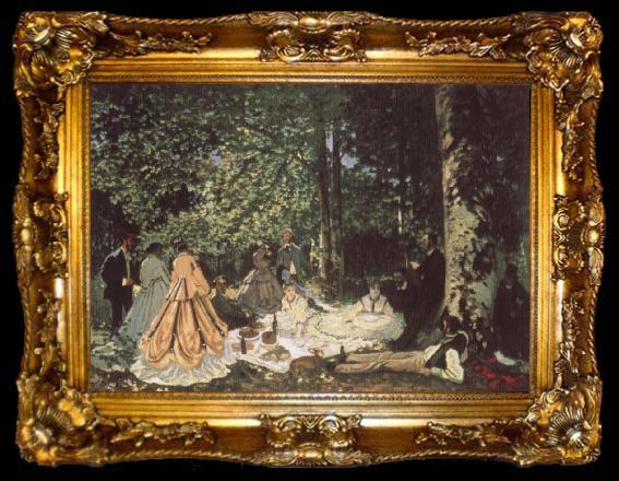 framed  Claude Monet Le Dejeuner sur I-Herbe, ta009-2