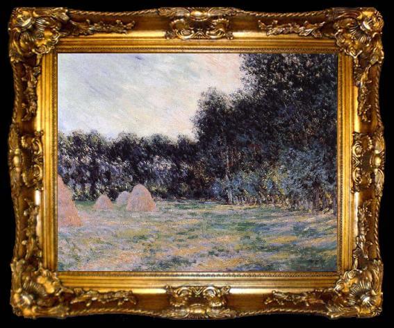 framed  Claude Monet Field with Haystacks at Giverny, ta009-2