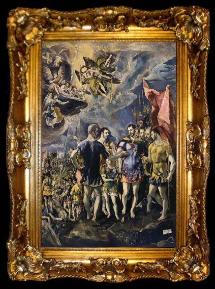 framed  El Greco The Martyrdom of St Maurice, ta009-2