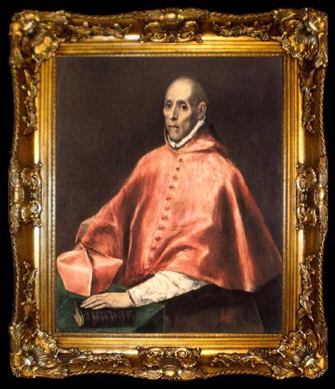 framed  El Greco Portrait of Cardinal Tavera, ta009-2