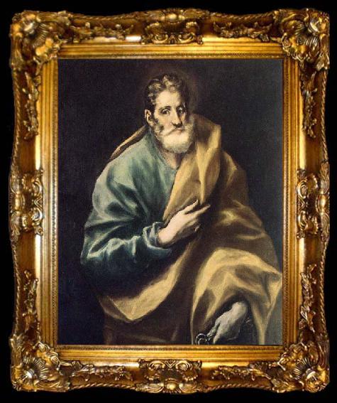 framed  El Greco Apostle St Peter, ta009-2