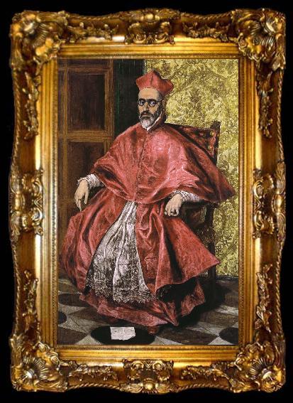 framed  El Greco A Cardinal, ta009-2