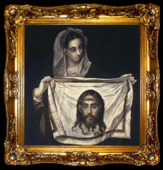 framed  El Greco St Veronica  Holding the Veil, ta009-2