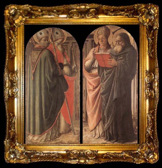 framed  Fra Filippo Lippi The Doctors of the Church, ta009-2