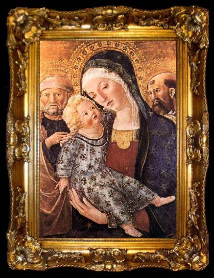 framed  Francesco di Giorgio Martini Madonna with Child and Two Saints, ta009-2
