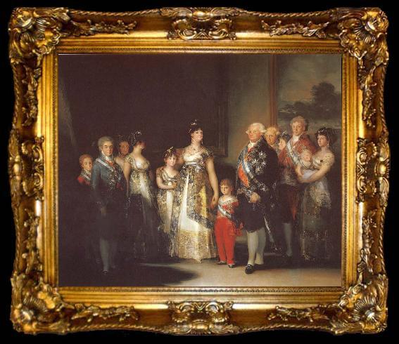 framed  Francisco Goya Charles IV with his family, ta009-2