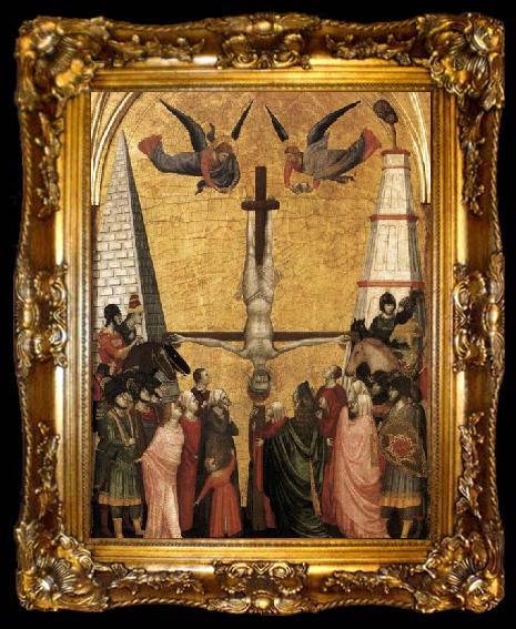 framed  GIOTTO di Bondone Martyrdom of Peter, ta009-2