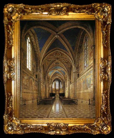 framed  GIOTTO di Bondone View of the interior, ta009-2
